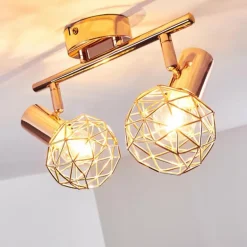 Plafonnier Palmira Cuivre, 2 lumières