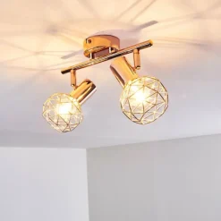 Plafonnier Palmira Cuivre, 2 lumières