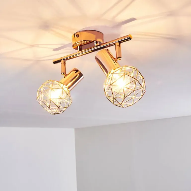 Plafonnier Palmira Cuivre, 2 lumières