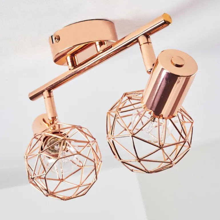 Plafonnier Palmira Cuivre, 2 lumières