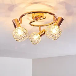 Plafonnier Palmira Cuivre, 3 lumières