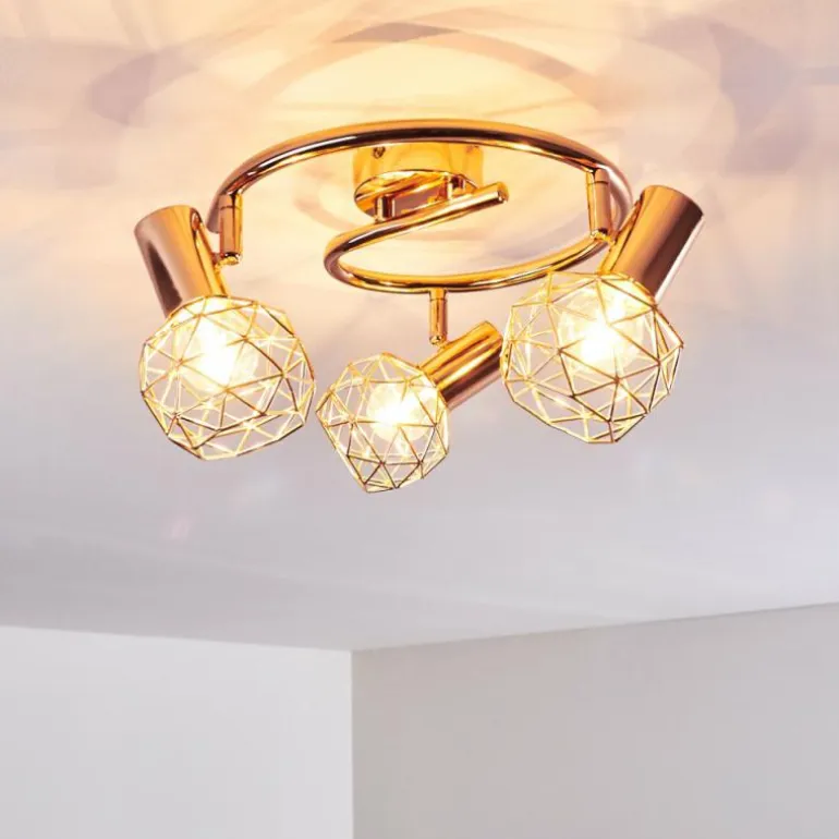 Plafonnier Palmira Cuivre, 3 lumières