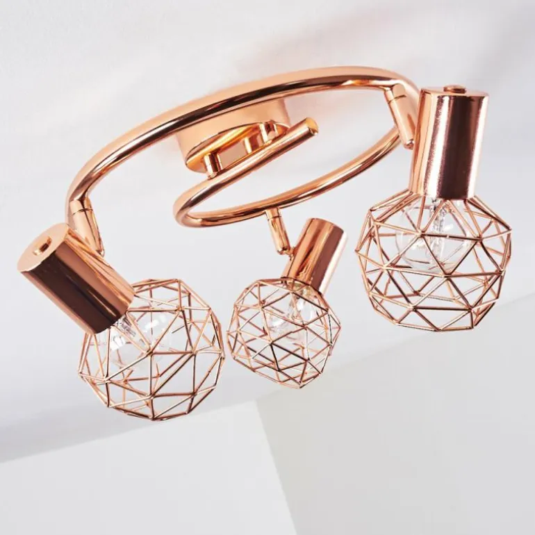 Plafonnier Palmira Cuivre, 3 lumières