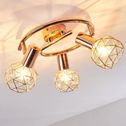 Plafonnier Palmira Cuivre, 3 lumières