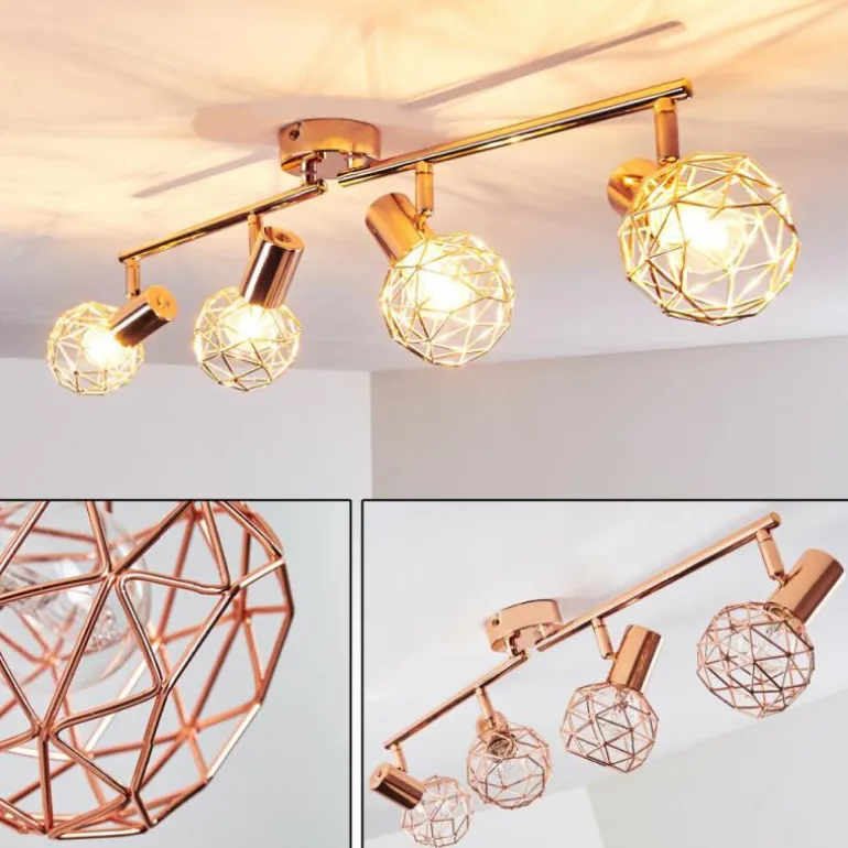 Plafonnier Palmira Cuivre, 4 lumières