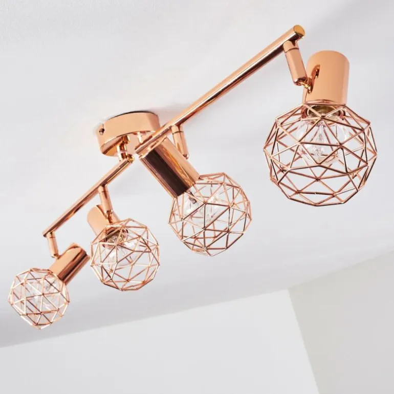Plafonnier Palmira Cuivre, 4 lumières