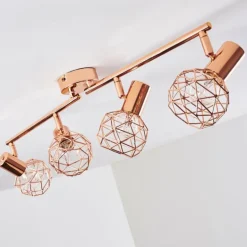 Plafonnier Palmira Cuivre, 4 lumières