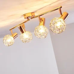 Plafonnier Palmira Cuivre, 4 lumières