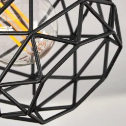 Plafonnier Palmira Cuivre, Noir, 2 lumières