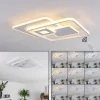 Plafonnier Panchita LED Blanc, 1 lumière, Télécommandes