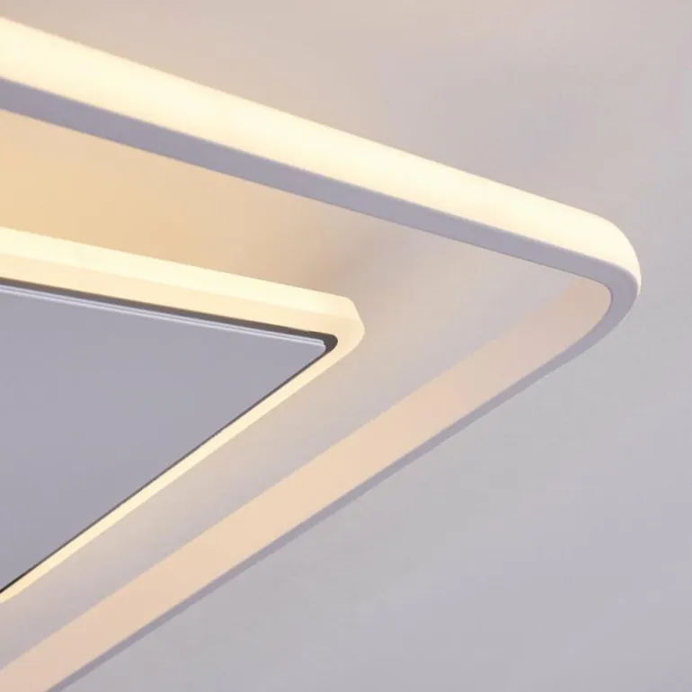 Plafonnier Panchita LED Blanc, 1 lumière, Télécommandes