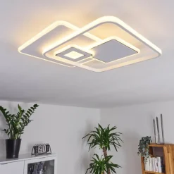 Plafonnier Panchita LED Blanc, 1 lumière, Télécommandes