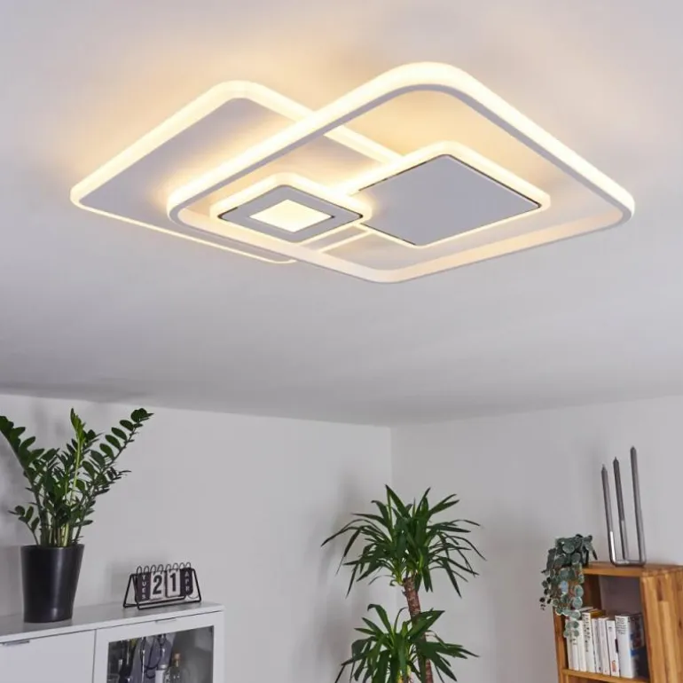 Plafonnier Panchita LED Blanc, 1 lumière, Télécommandes