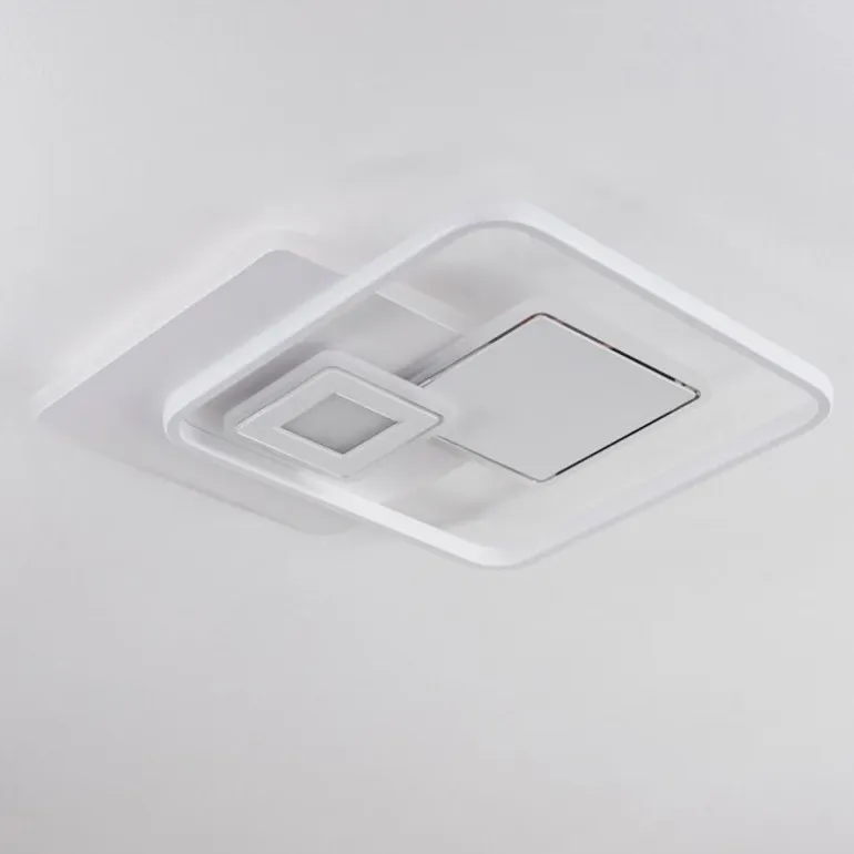 Plafonnier Panchita LED Blanc, 1 lumière, Télécommandes