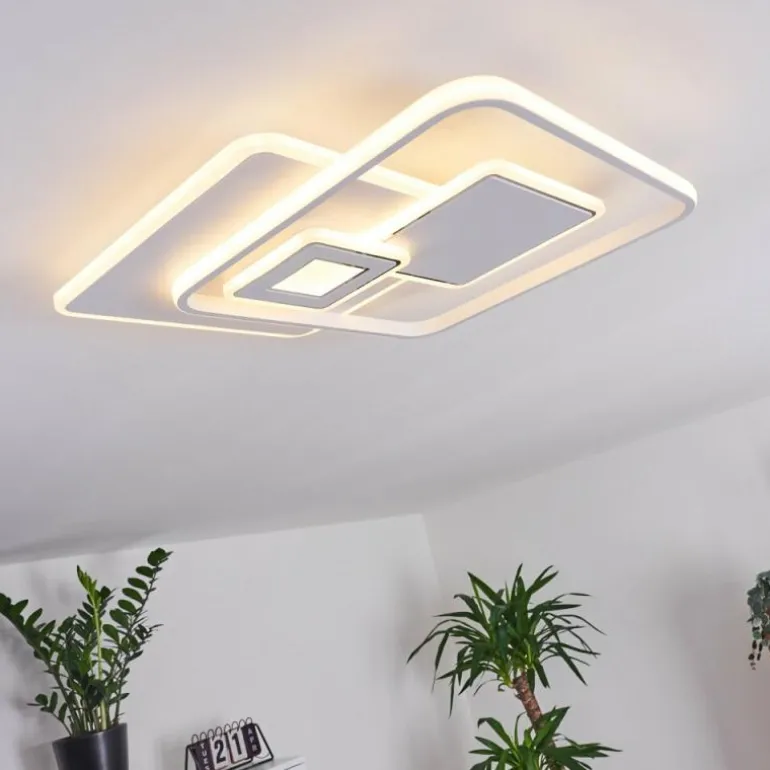Plafonnier Panchita LED Blanc, 1 lumière, Télécommandes