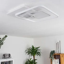 Plafonnier Panchita LED Blanc, 1 lumière, Télécommandes