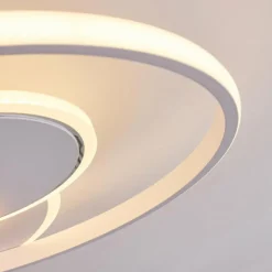 Plafonnier Panchita LED Blanc, 1 lumière, Télécommandes