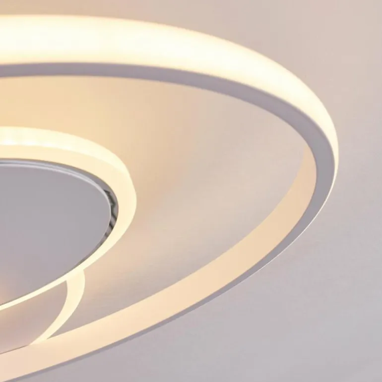 Plafonnier Panchita LED Blanc, 1 lumière, Télécommandes