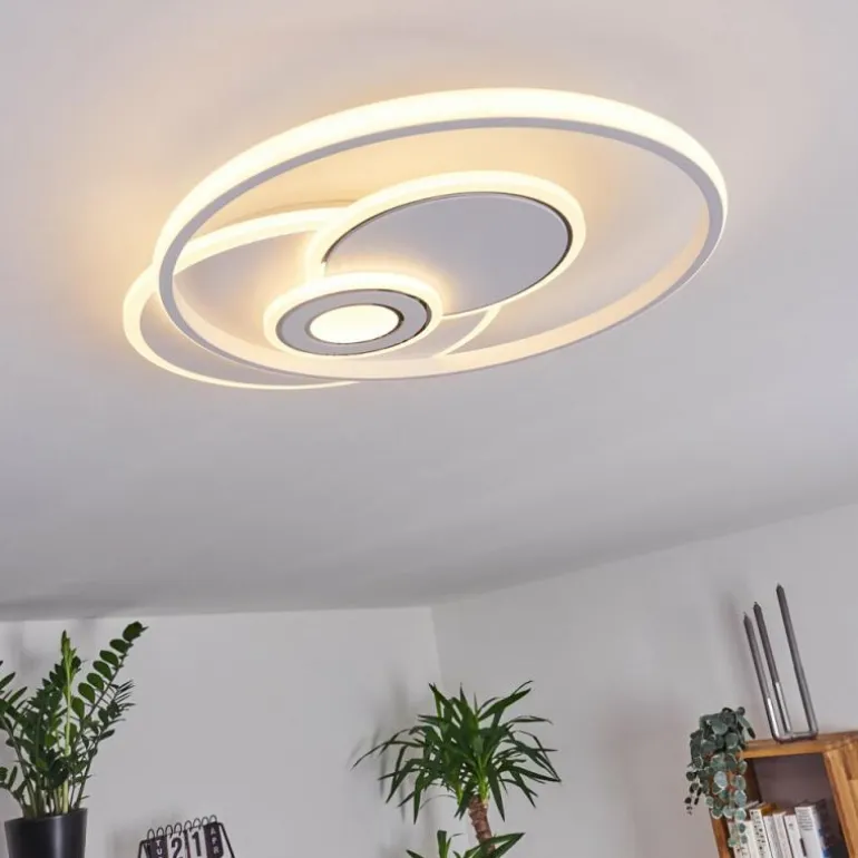 Plafonnier Panchita LED Blanc, 1 lumière, Télécommandes