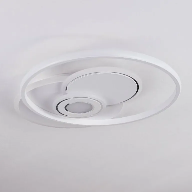 Plafonnier Panchita LED Blanc, 1 lumière, Télécommandes