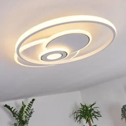 Plafonnier Panchita LED Blanc, 1 lumière, Télécommandes