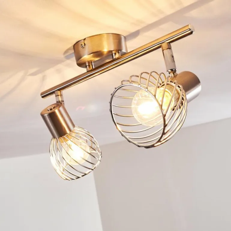 Plafonnier Parado Nickel mat, 2 lumières