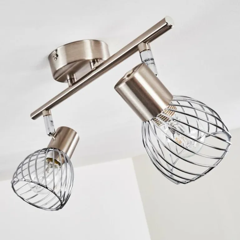 Plafonnier Parado Nickel mat, 2 lumières