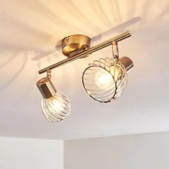 Plafonnier Parado Nickel mat, 2 lumières