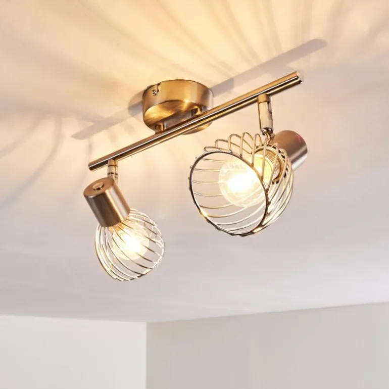 Plafonnier Parado Nickel mat, 2 lumières