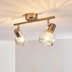 Plafonnier Parado Nickel mat, 2 lumières
