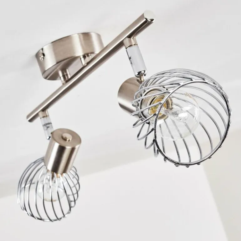 Plafonnier Parado Nickel mat, 2 lumières