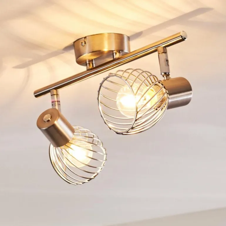 Plafonnier Parado Nickel mat, 2 lumières