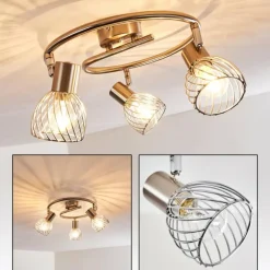 Plafonnier Parado Nickel mat, 3 lumières