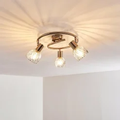 Plafonnier Parado Nickel mat, 3 lumières