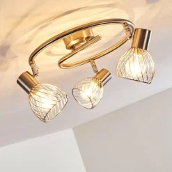 Plafonnier Parado Nickel mat, 3 lumières