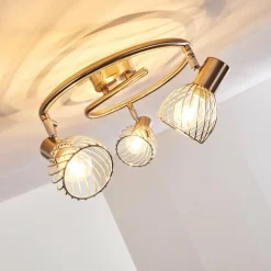 Plafonnier Parado Nickel mat, 3 lumières