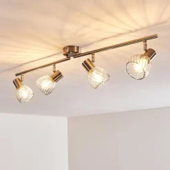 Plafonnier Parado Nickel mat, 4 lumières
