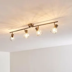 Plafonnier Parado Nickel mat, 4 lumières