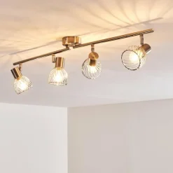 Plafonnier Parado Nickel mat, 4 lumières