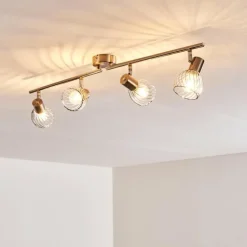 Plafonnier Parado Nickel mat, 4 lumières