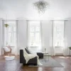 Plafonnier Paul Neuhaus ICICLE Acier inoxydable, 9 lumières