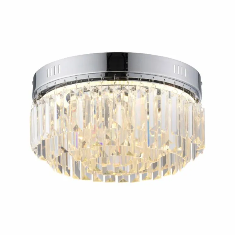 Plafonnier Paul Neuhaus KRISTA LED Chrome, 1 lumière
