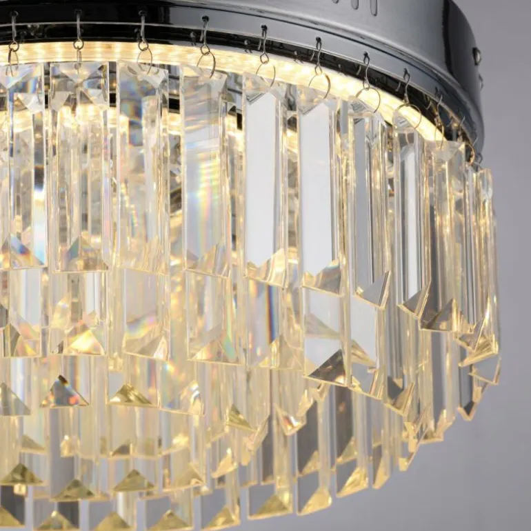 Plafonnier Paul Neuhaus KRISTA LED Chrome, 1 lumière