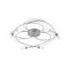 Plafonnier Paul Neuhaus NELIA LED Acier inoxydable, 6 lumières