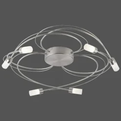 Plafonnier Paul Neuhaus NELIA LED Acier inoxydable, 6 lumières