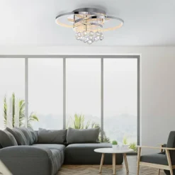 Plafonnier Paul Neuhaus ROTAZO LED Argenté, 1 lumière