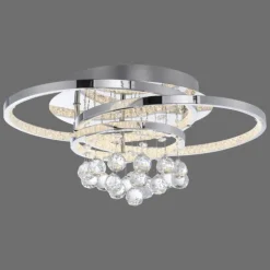 Plafonnier Paul Neuhaus ROTAZO LED Argenté, 1 lumière
