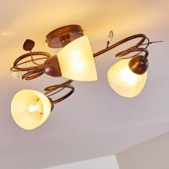 Plafonnier Peccia Rouille, 3 lumières