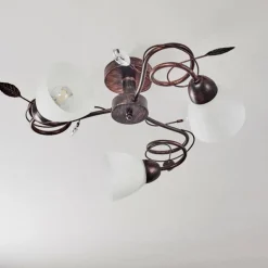 Plafonnier Peccia Rouille, 3 lumières