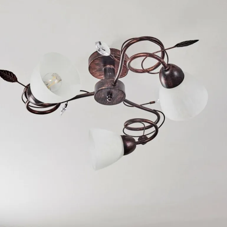 Plafonnier Peccia Rouille, 3 lumières